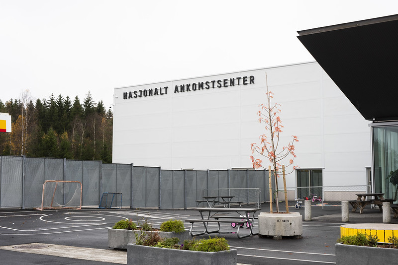 Inngangen til Nasjonalt ankomstsenter på Råde