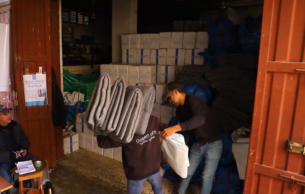 Distribusjon av nødhjelp i Gaza